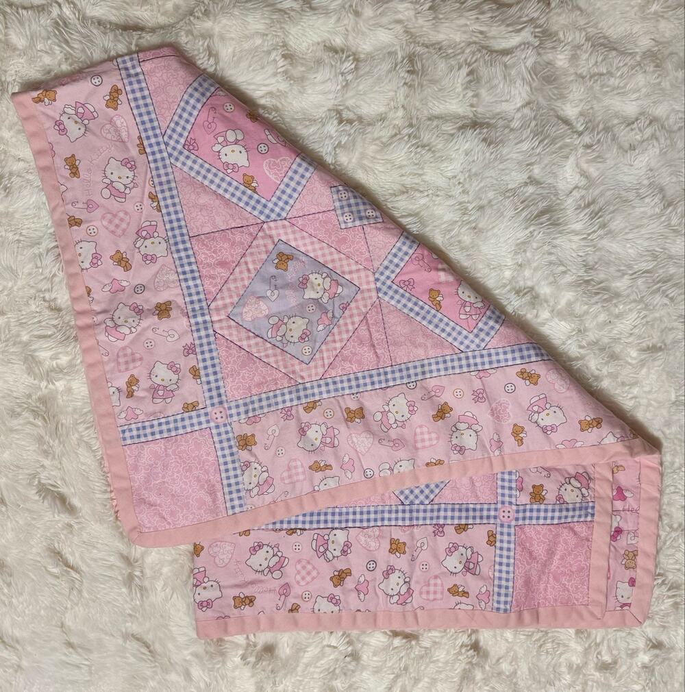 Vintage 2003 Sanrio Hello Kitty handmade quilt